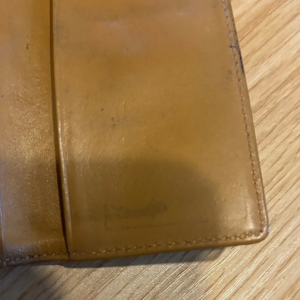 MCM Tan and Black Monogram Card & Key Holder